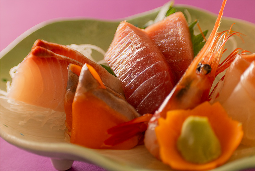 刺身の盛り合わせ