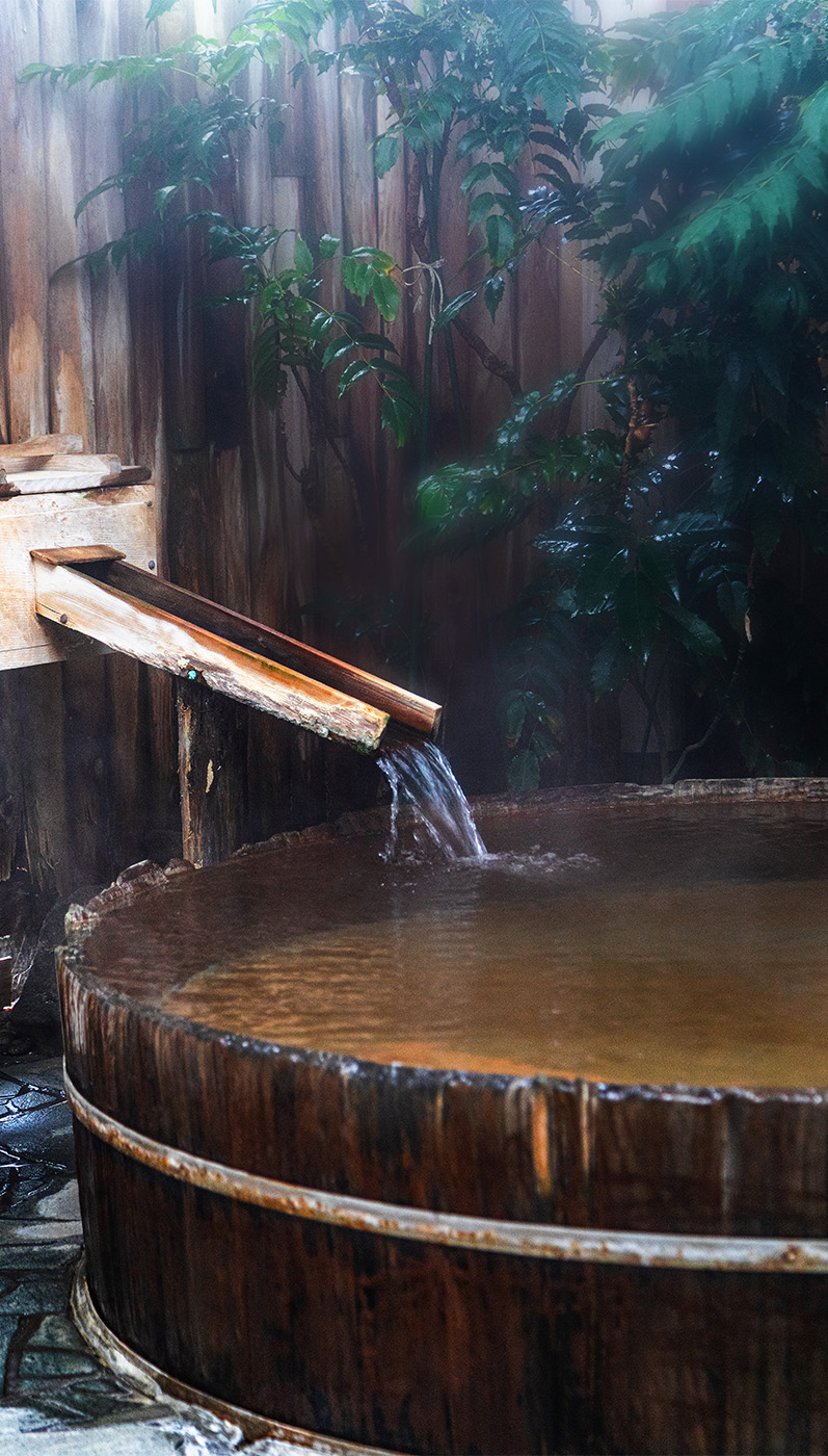 木桶の露天風呂